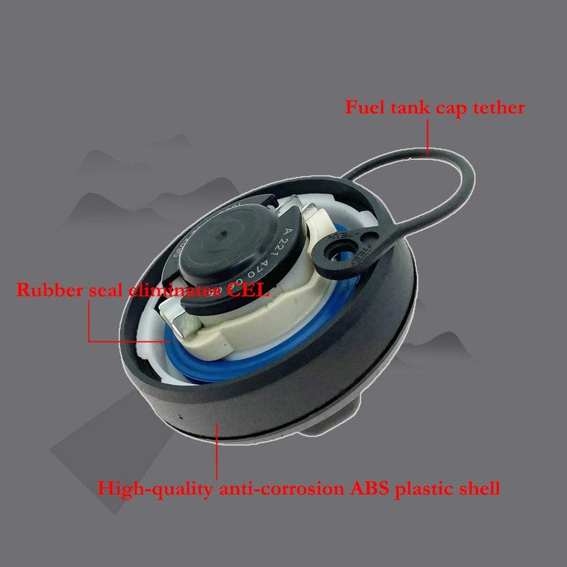 Merlibugo Fuel Tank Gas Cap Assembly Fits Mercedes-Benz C230 C240 C250 C280 C300 C32 C320 C350 C55 C63 CL550 CL600 CL63 CL65 Replace 2214700605 221-470-06-05 221 470 06 05 - Image 3